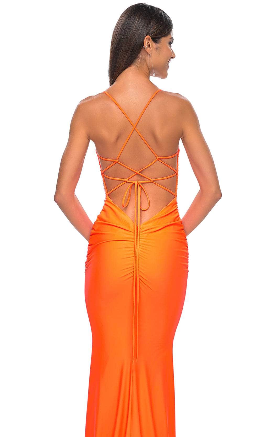 La Femme 32325 - Straight Across Sleeveless Prom Dress Evening Dresses