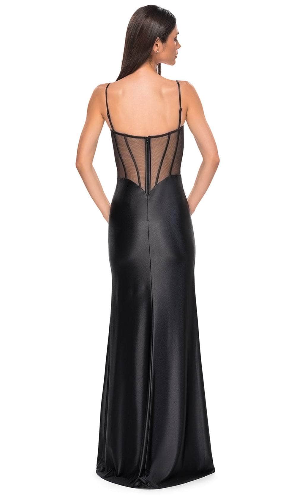 La Femme 32640 - Scoop Neckline Jersey Prom Gown Evening Dresses