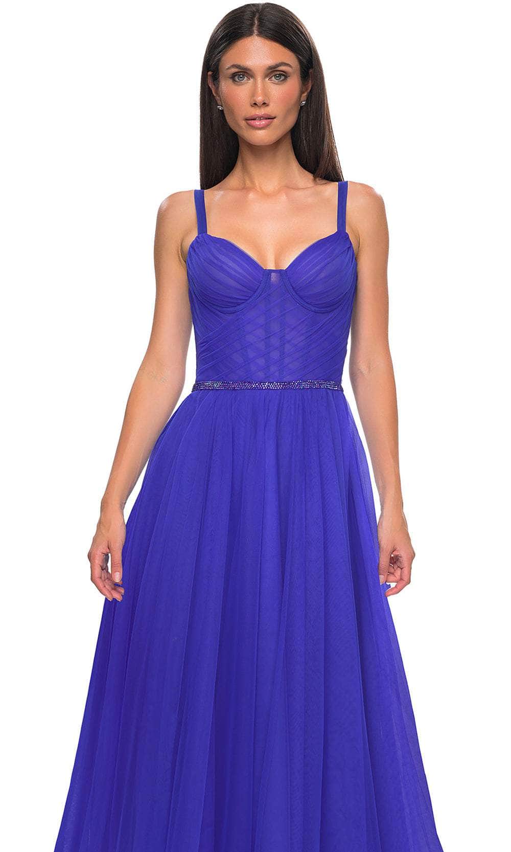 La Femme 32656 - Tulle A-Line Prom Gown Evening Dresses