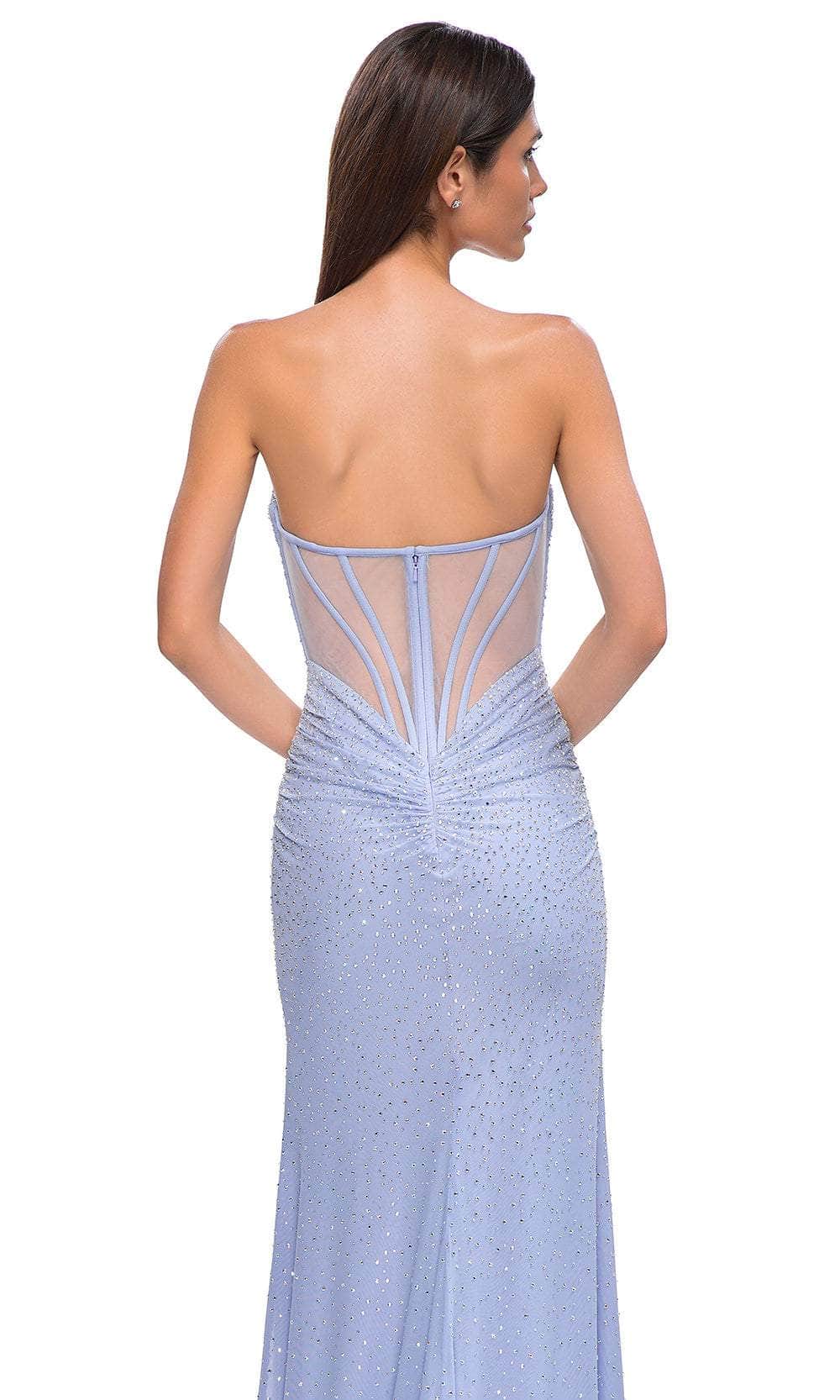 La Femme 32774 - Strapless Sheer Back Prom Gown Prom Dresses