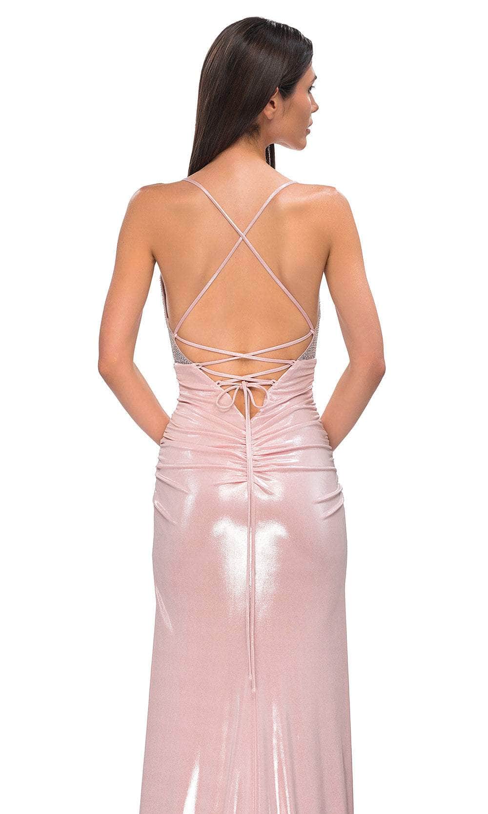 La Femme 32793 - Rhinestone Bodice V-Neck Prom Gown Special Occasion Dress