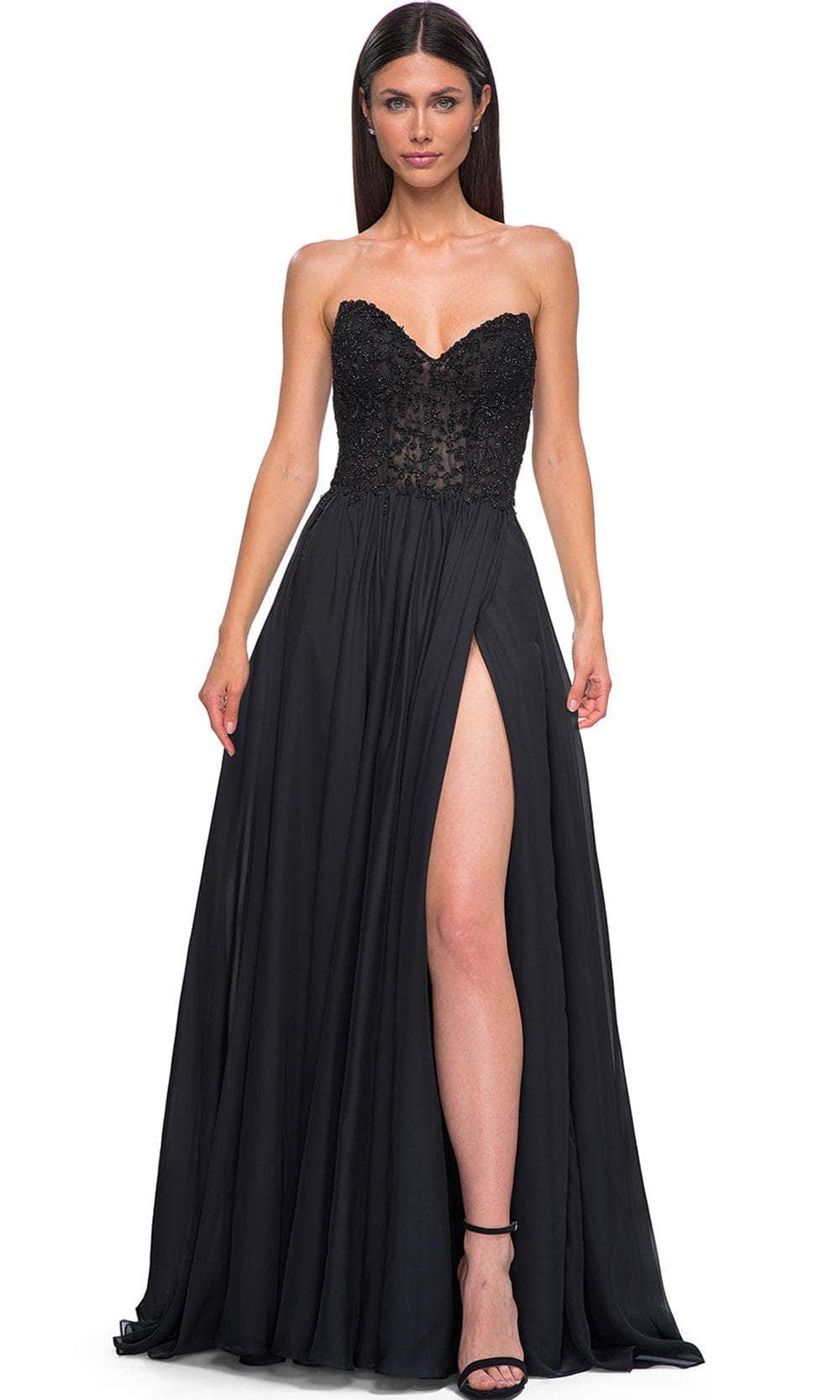 La Femme 32804 - Sweetheart Chiffon A-Line Prom Gown Special Occasion Dress