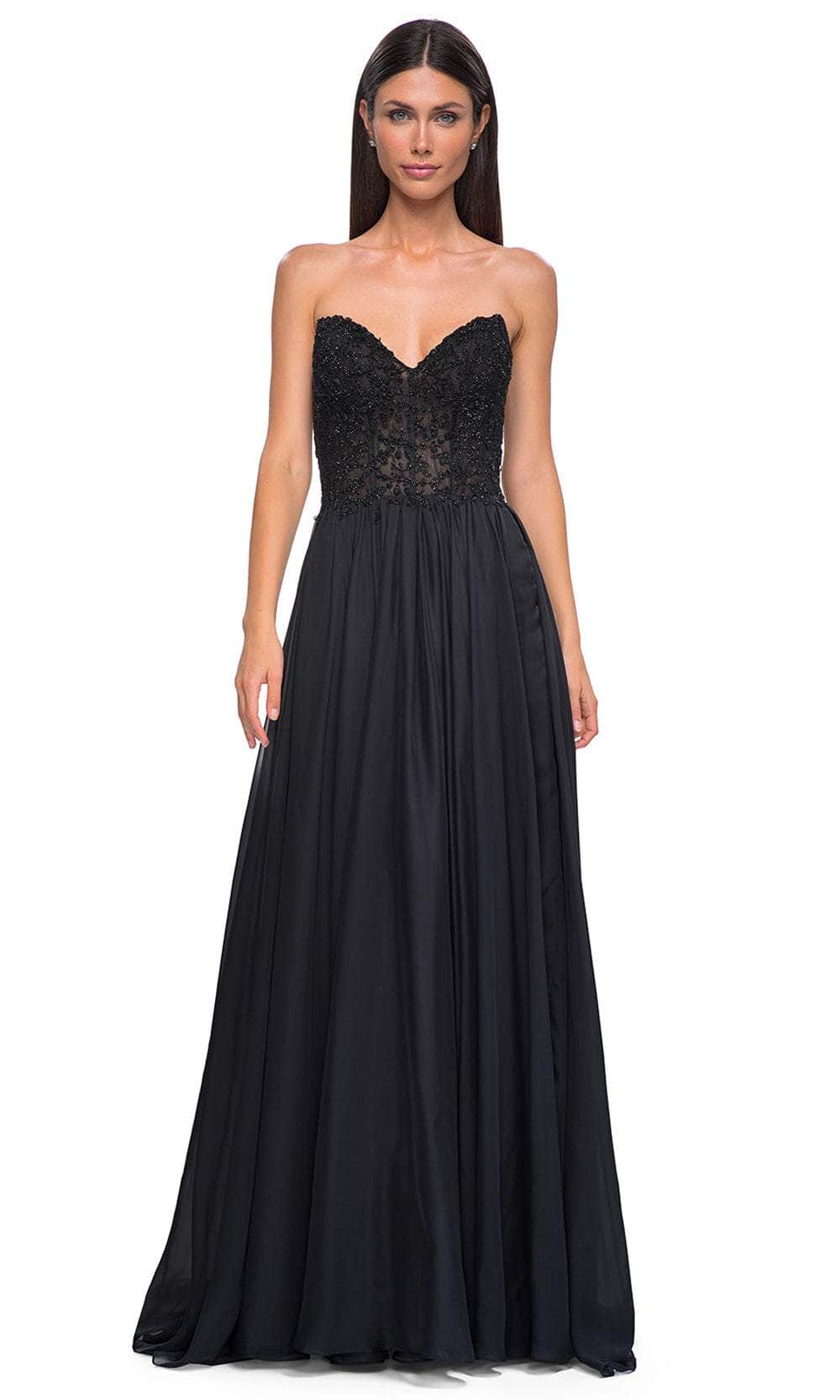 La Femme 32804 - Sweetheart Chiffon A-Line Prom Gown Special Occasion Dress
