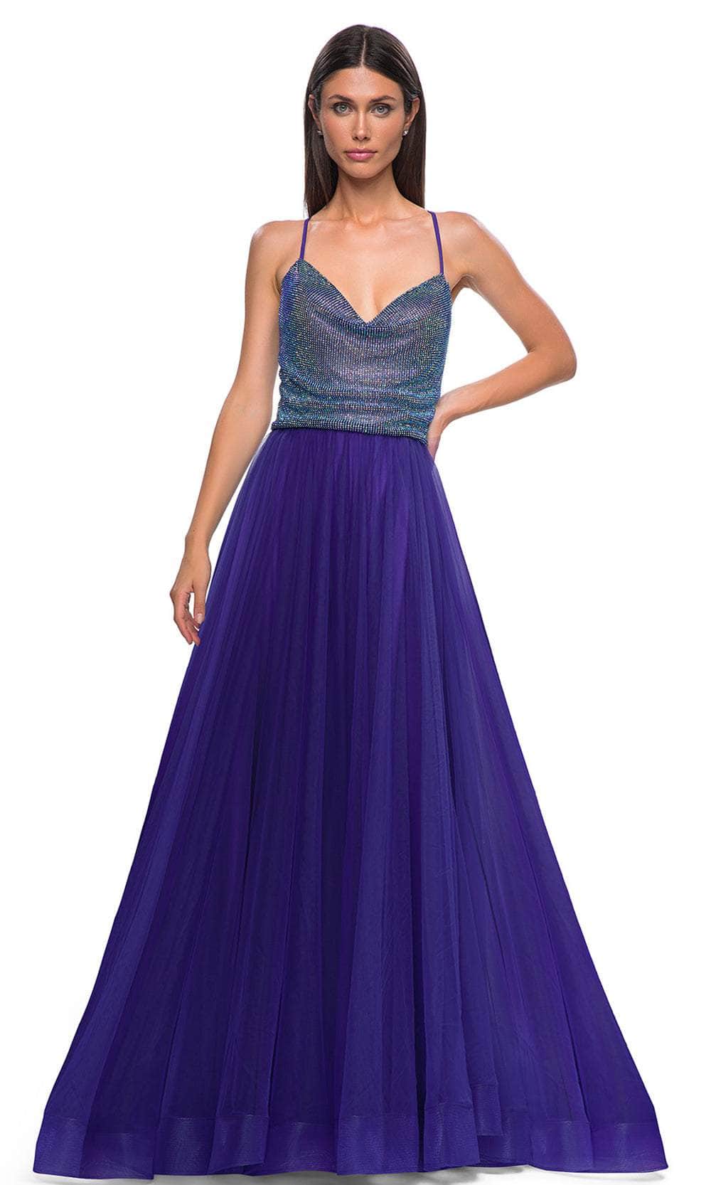 La Femme 32838 - Rhinestone Top Sleeveless Prom Gown Special Occasion Dress