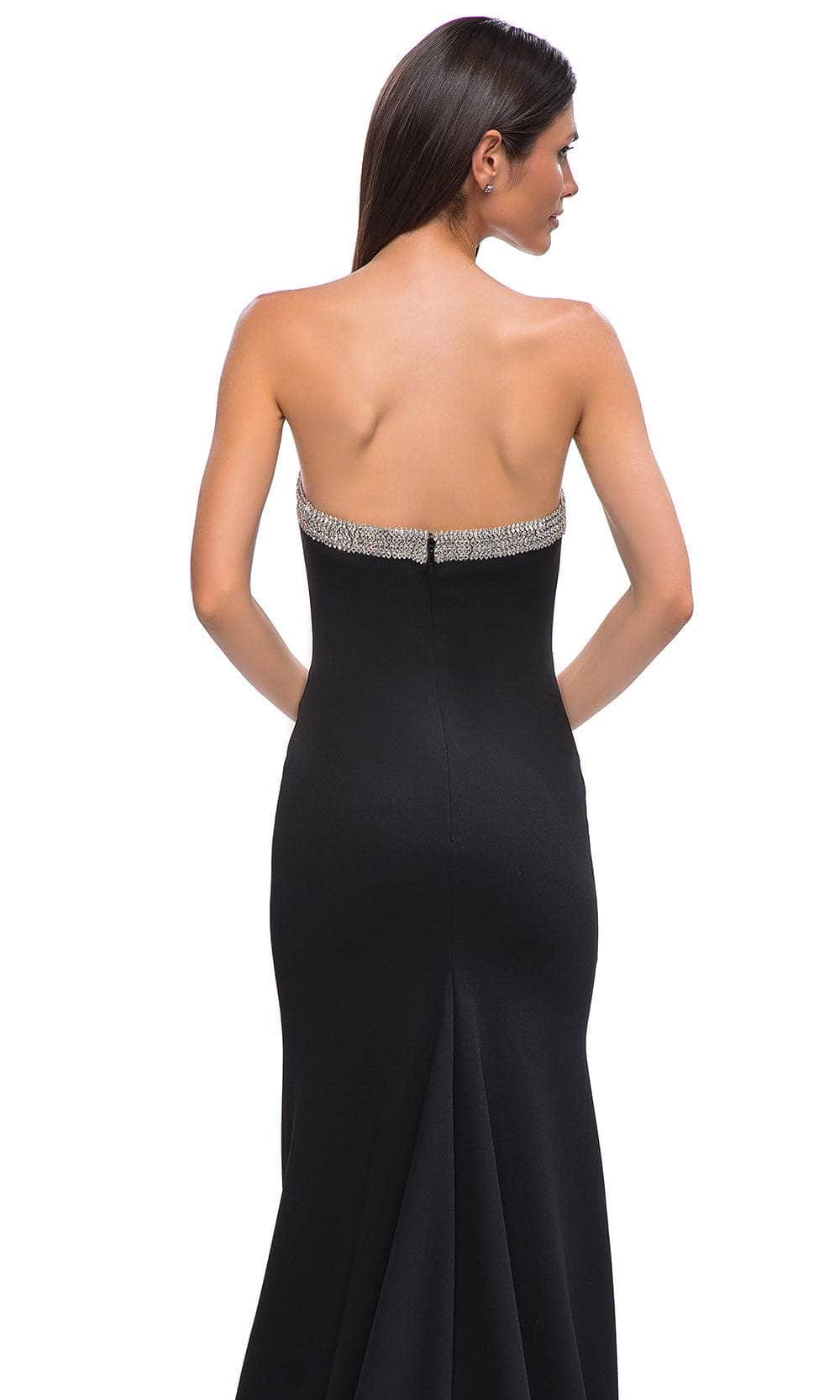 La Femme 32891 - Rhinestone Trim Strapless Prom Gown Special Occasion Dress