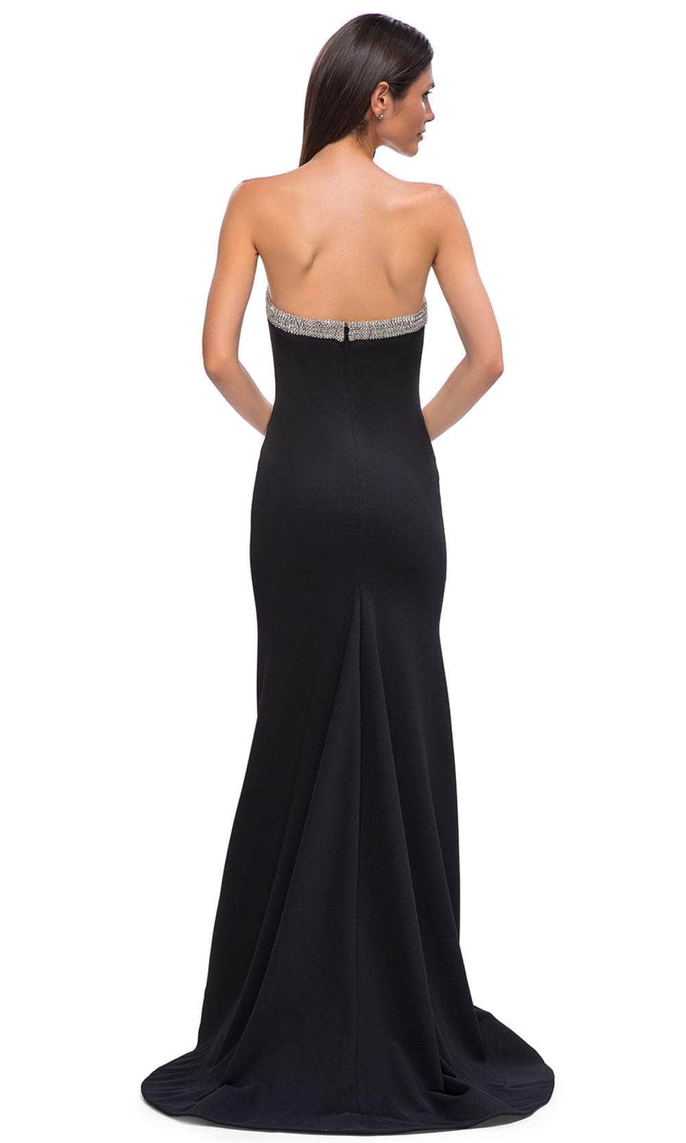 La Femme 32891 - Rhinestone Trim Strapless Prom Gown Special Occasion Dress