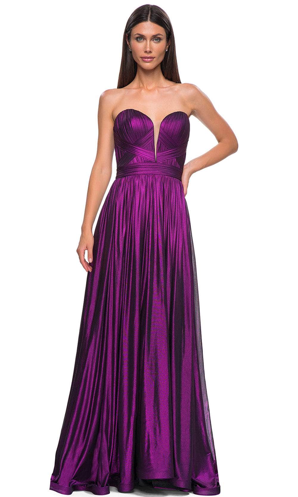 La Femme 32899 - Plunging Sweetheart A-Line Prom Gown Special Occasion Dress