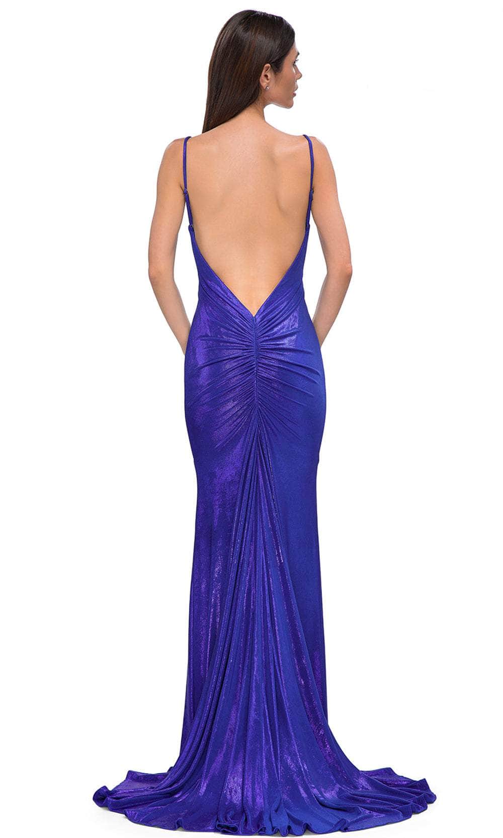 La Femme 32932 - Sleeveless Metallic Prom Gown Special Occasion Dress