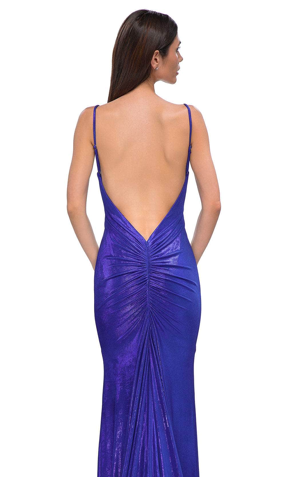 La Femme 32932 - Sleeveless Metallic Prom Gown Special Occasion Dress