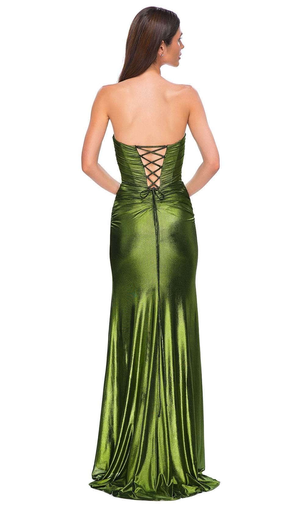 La Femme 32946 - Metallic Net Jersey Prom Gown Special Occasion Dress