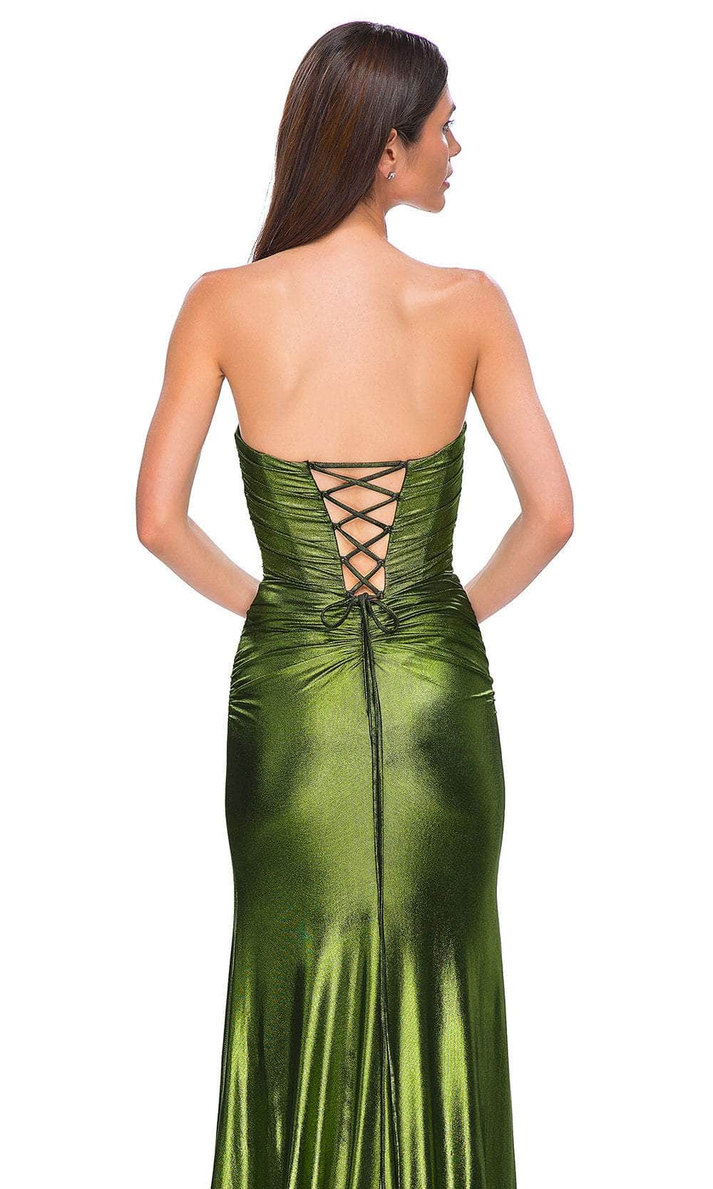 La Femme 32946 - Metallic Net Jersey Prom Gown Special Occasion Dress