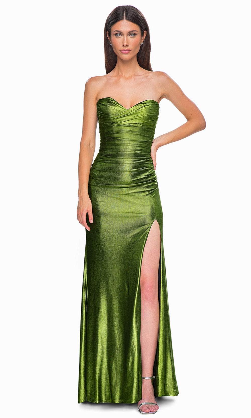 La Femme 32946 - Metallic Net Jersey Prom Gown Special Occasion Dress