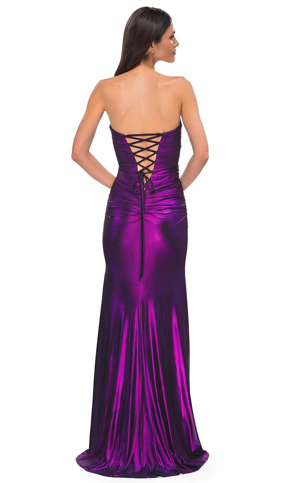 La Femme 32987 - Cutout Ruched Prom Gown Special Occasion Dress