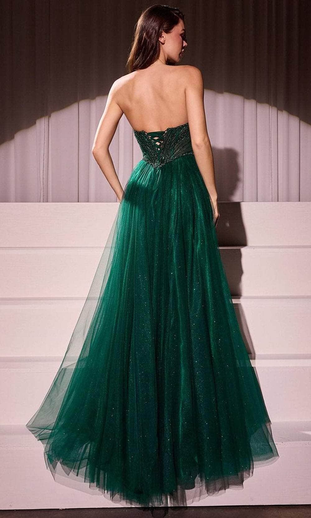 Ladivine CC415 - Beaded Bodice Long Gown