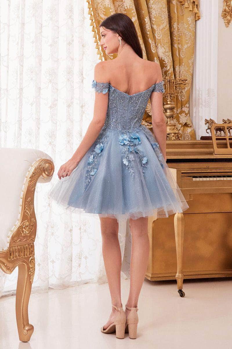 Ladivine CD0194 - Floral Short Prom Dress Cocktail Dresses