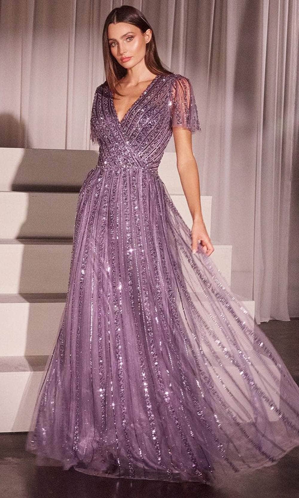 Ladivine CD0241 - Beaded A-Line Evening Gown