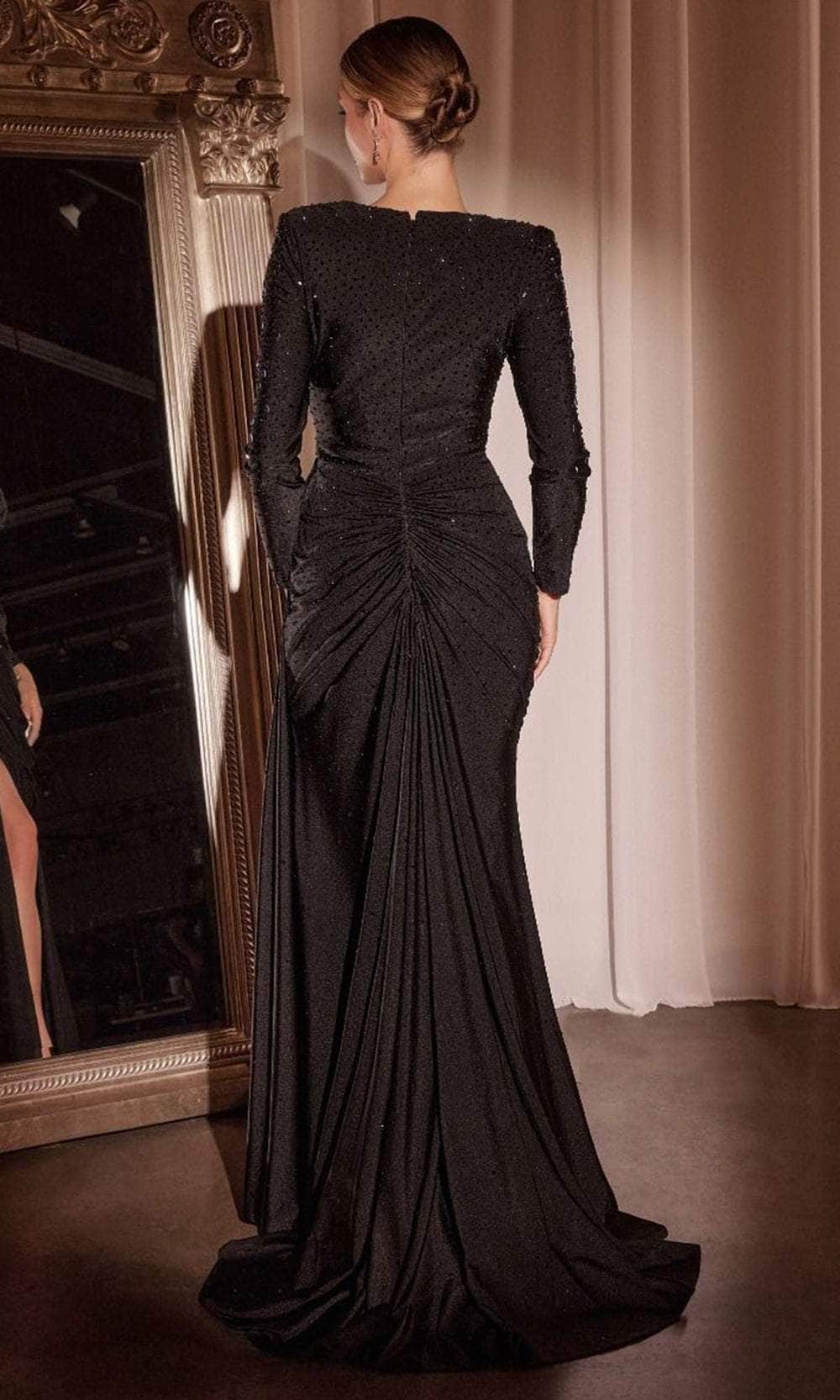 Ladivine CD788 - Beaded Sash Detail Gown