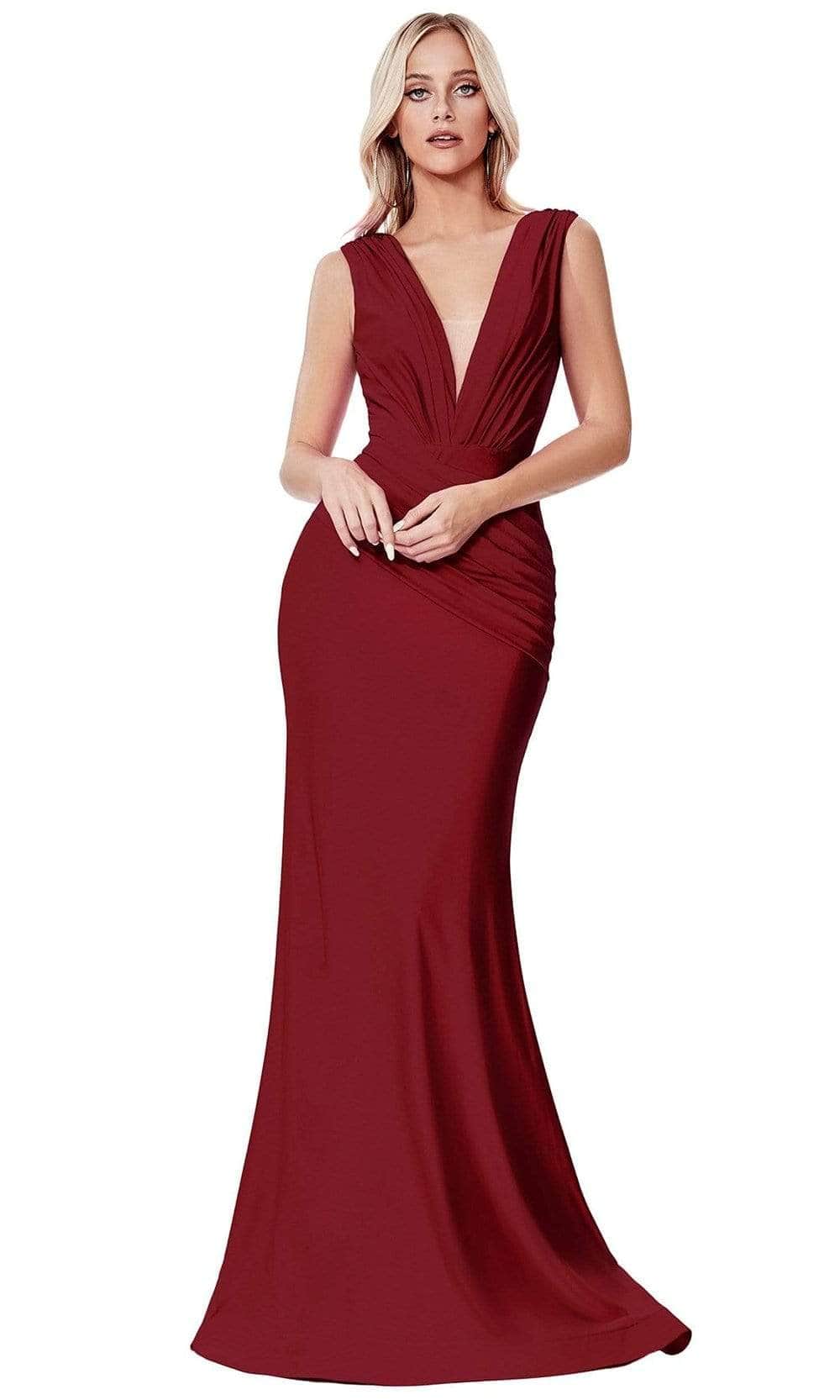 Ladivine CD912 Evening Dresses 2 / Burgundy