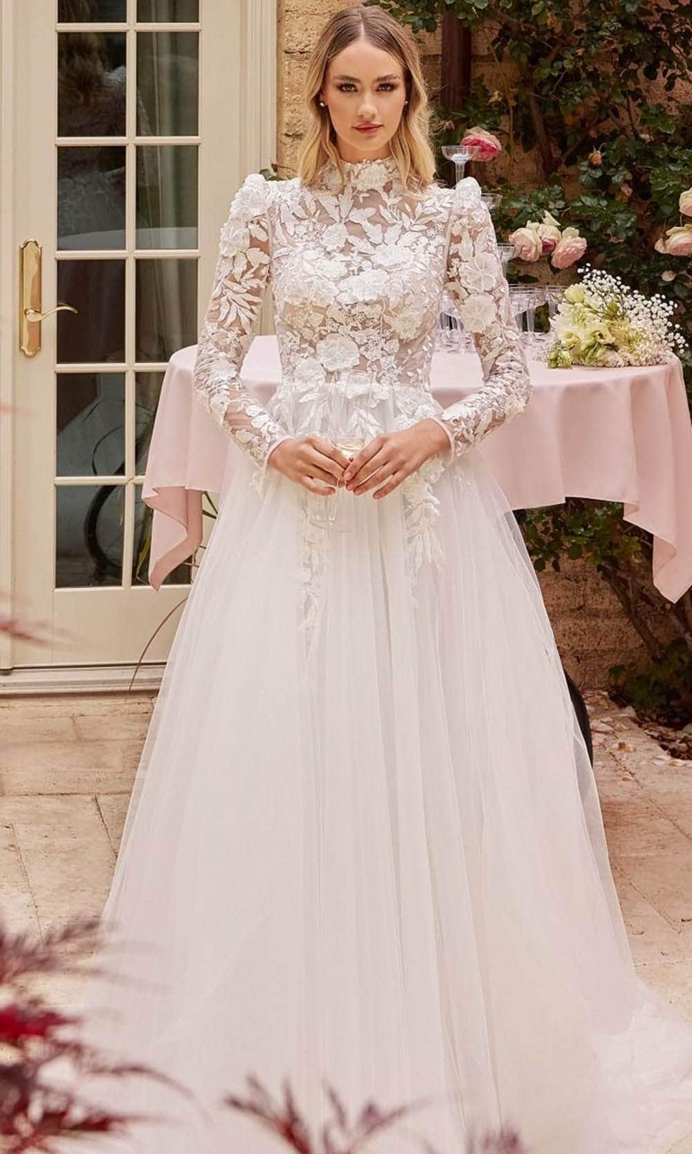 cinderella divine long sleeve dress CD865 | LONG SLEEVES Ladivine by Cinderella Divine