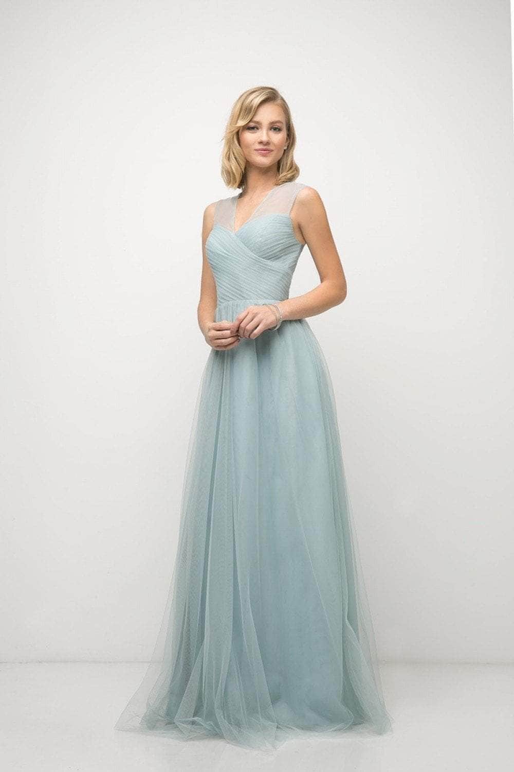 Ladivine ET320 Special Occasion Dress 2 / Robin Blue