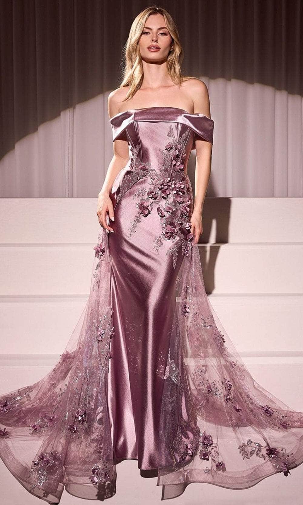 Ladivine J876 - Overskirt Sheath Evening Dress