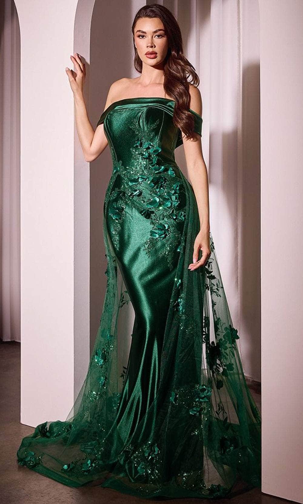 Ladivine J876 - Overskirt Sheath Evening Dress