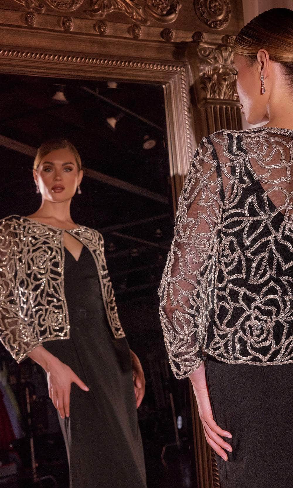 Ladivine J881 - V-Neck Sheath Evening Dress Special Occasion Dress