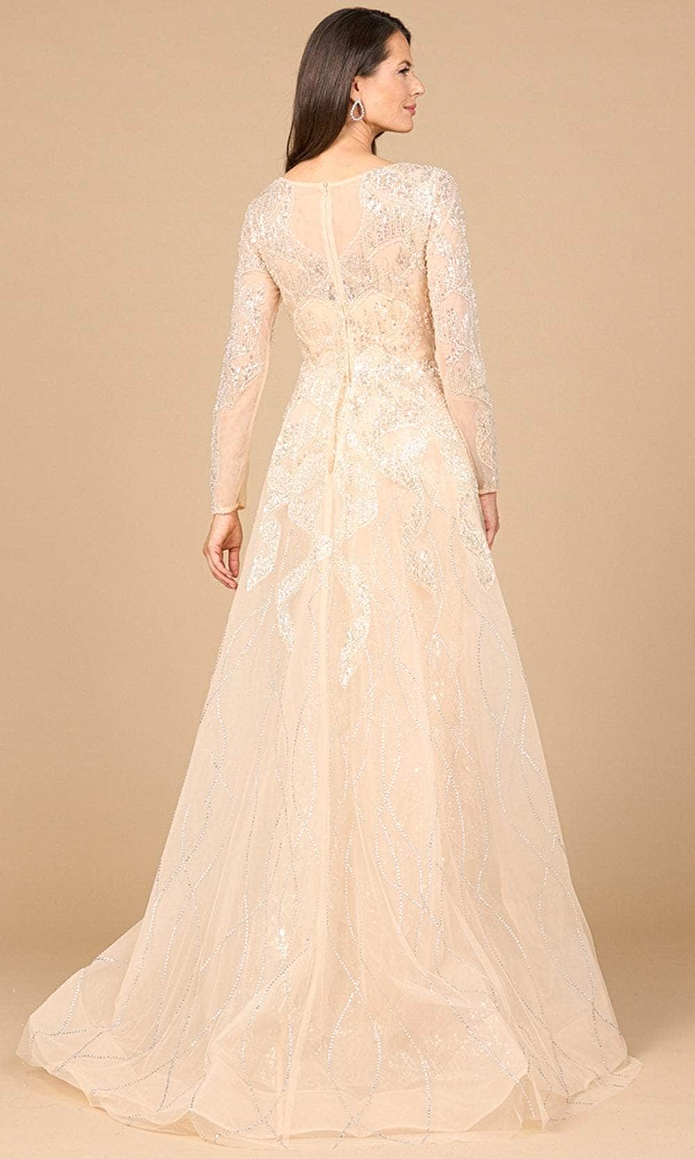 Lara Dresses 28933 - Bateau A-Line Gown with Overskirt Mother of the Bride Dresses