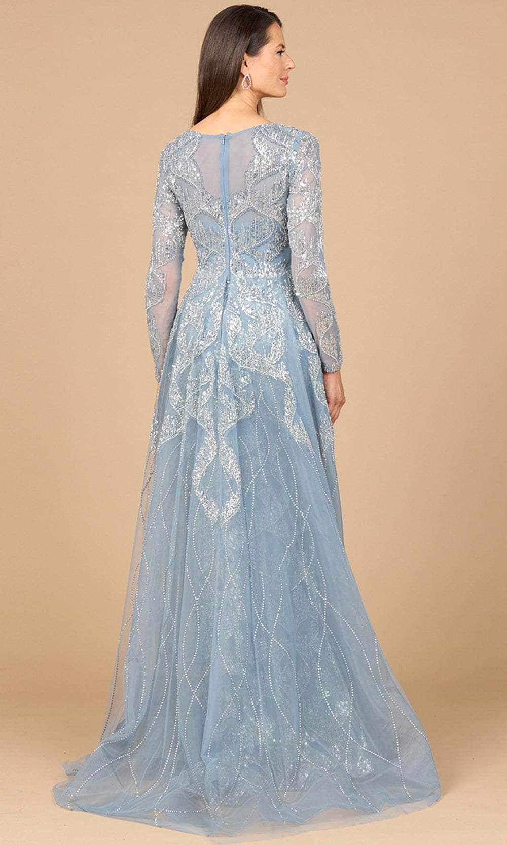 Lara Dresses 28933 - Bateau A-Line Gown with Overskirt Mother of the Bride Dresses