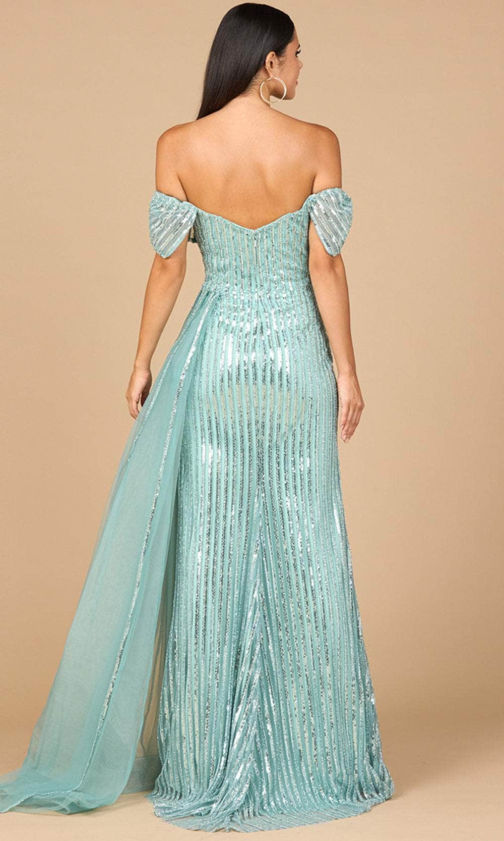 Lara Dresses 28959 - Linear Sequin Sweetheart A-Line Gown Prom Dresses