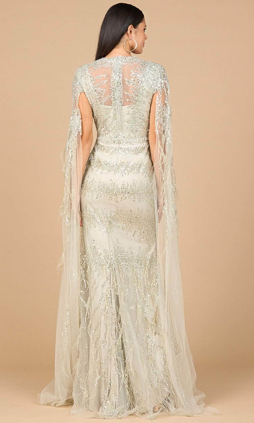 Lara Dresses 28969 - Fitted Cape Sleeve Prom Gown Mother of the Bride Dresses