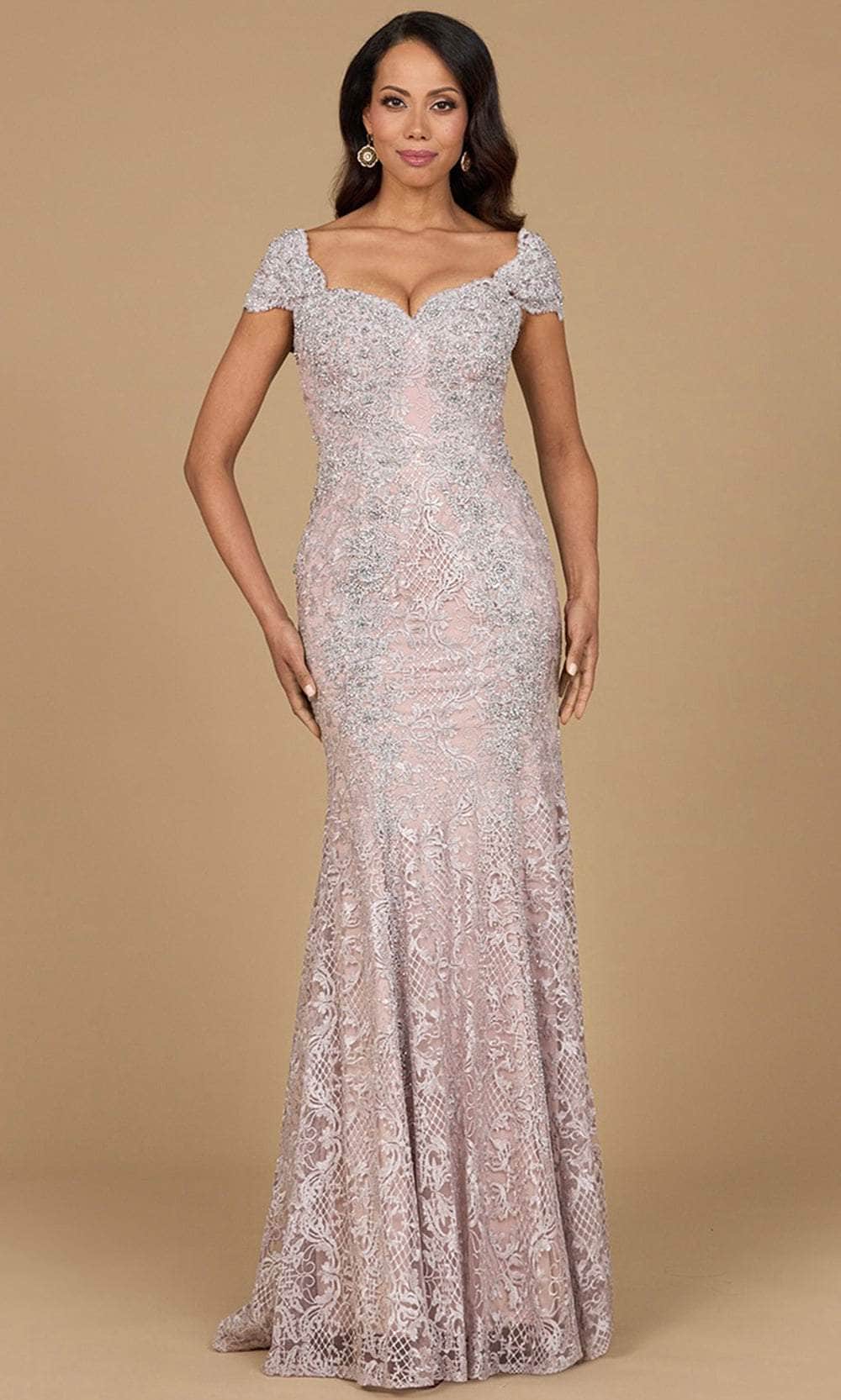 Lara Dresses 28980 - Sweetheart Lace Formal Dress Mother of the Bride Dresses 2 / Dusty Purple