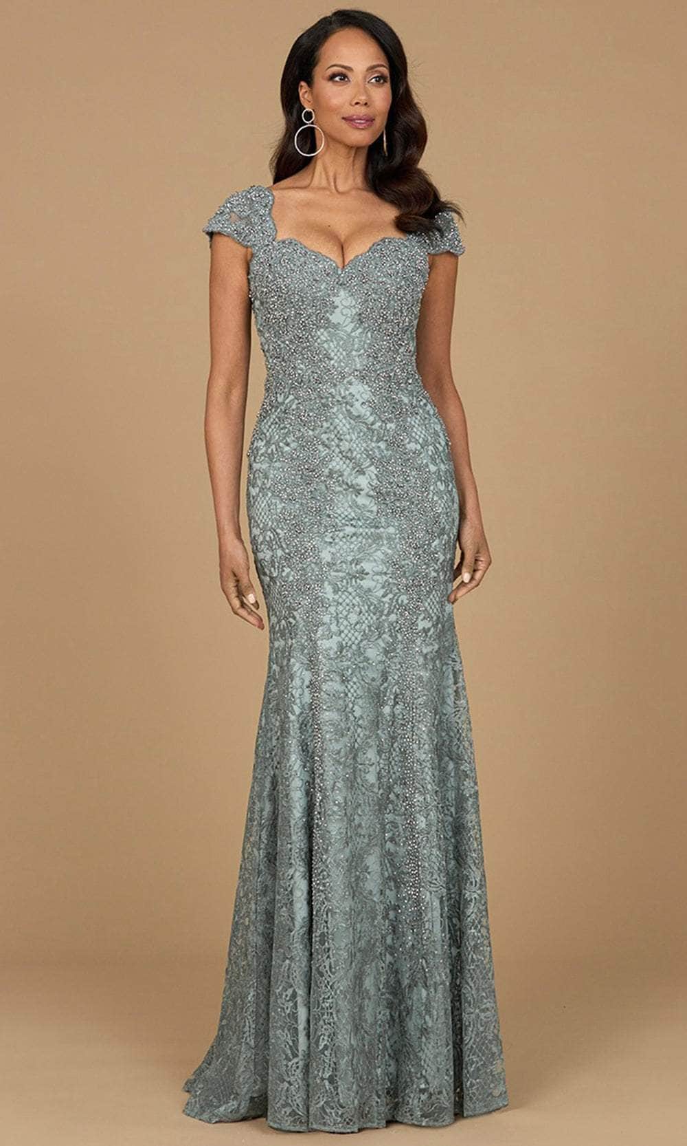 Lara Dresses 28980 - Sweetheart Lace Formal Dress Mother of the Bride Dresses 2 / Sage