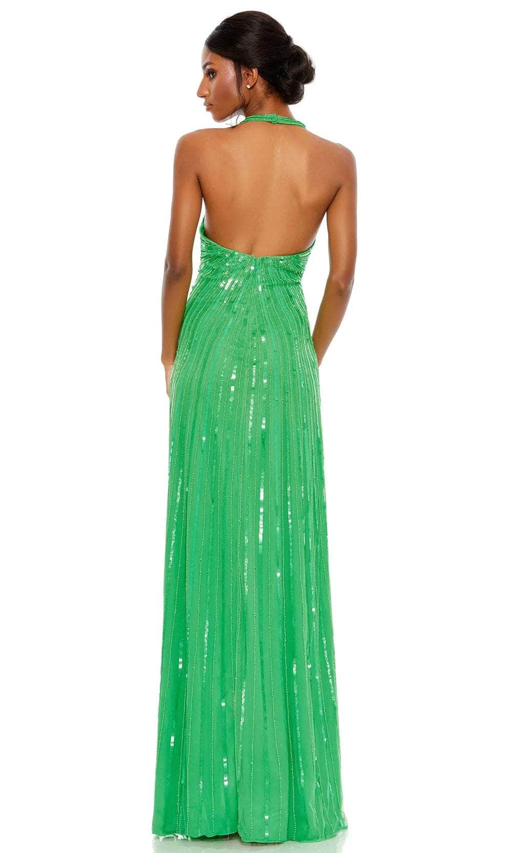 Mac Duggal 10898 - Halter Sequin Evening Dress Evening Dresses