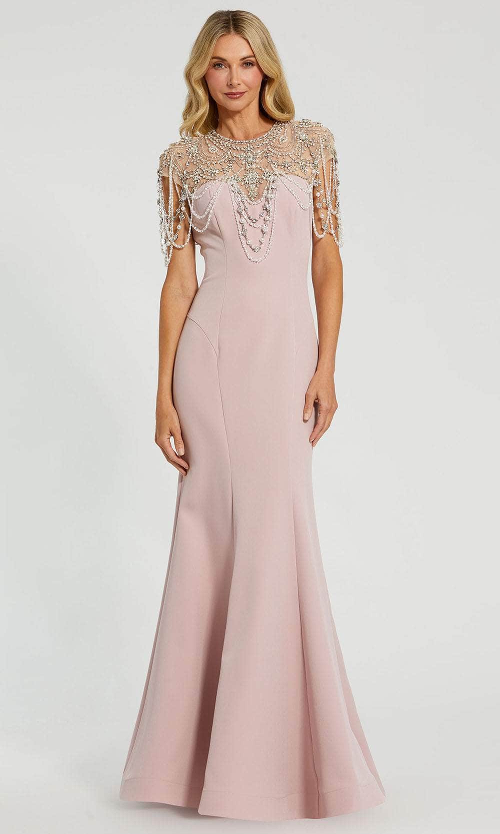 Mac Duggal 11775 - Elegant Illusion Neckline Evening Dress Mother of the Bride Dresses