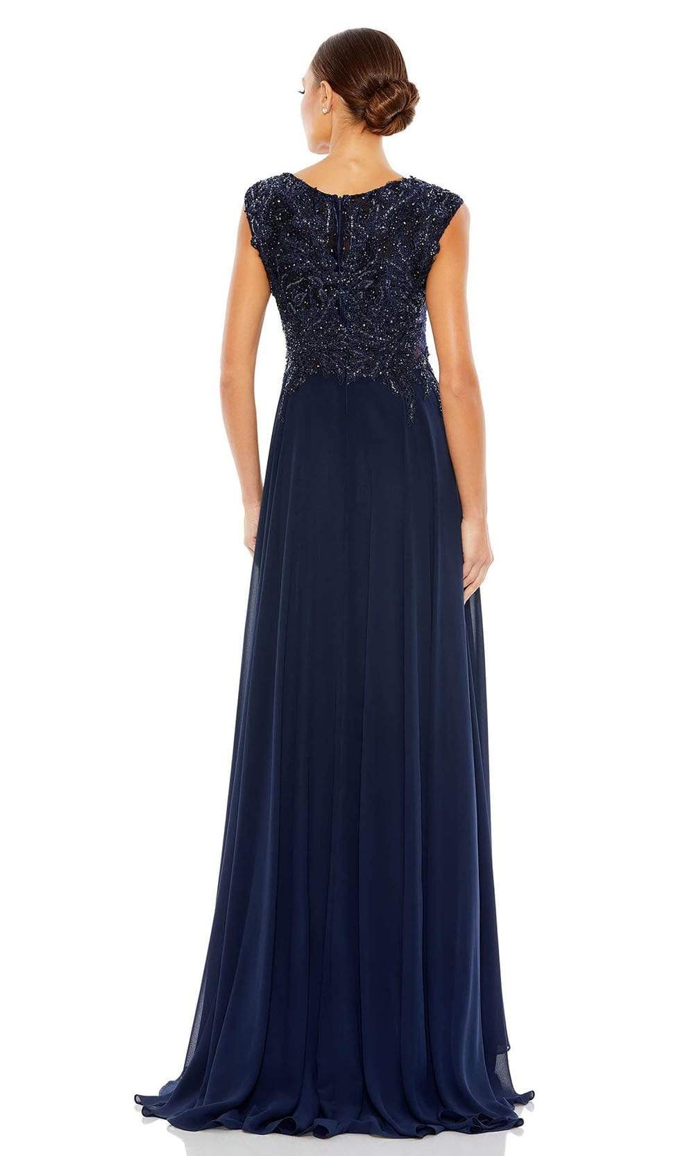 Mac Duggal - 20264 Embroidered V-Neck A-Line Dress Evening Dresses