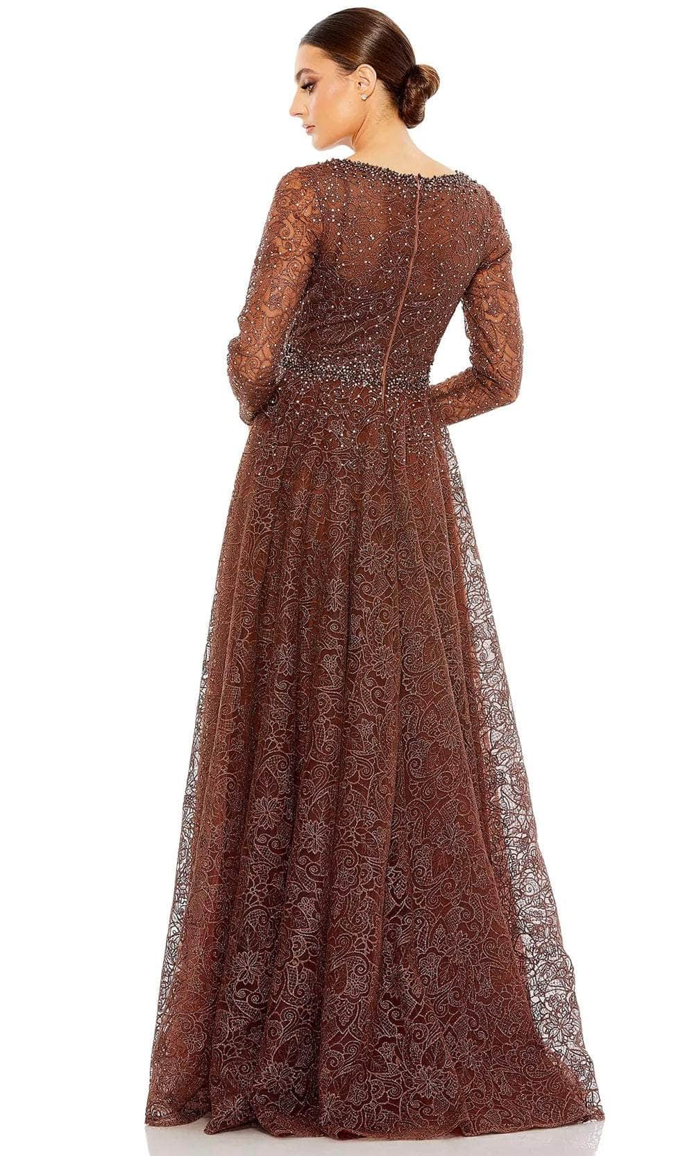Mac Duggal 20372 - Long Sleeve Embellished Evening Dress Special Occasion Dress