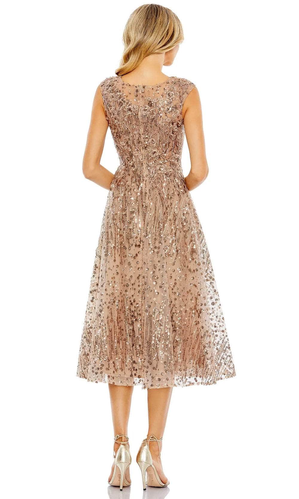Mac Duggal 20398 - Cap Sleeve Sequined A-Line Dress Special Occasion Dress