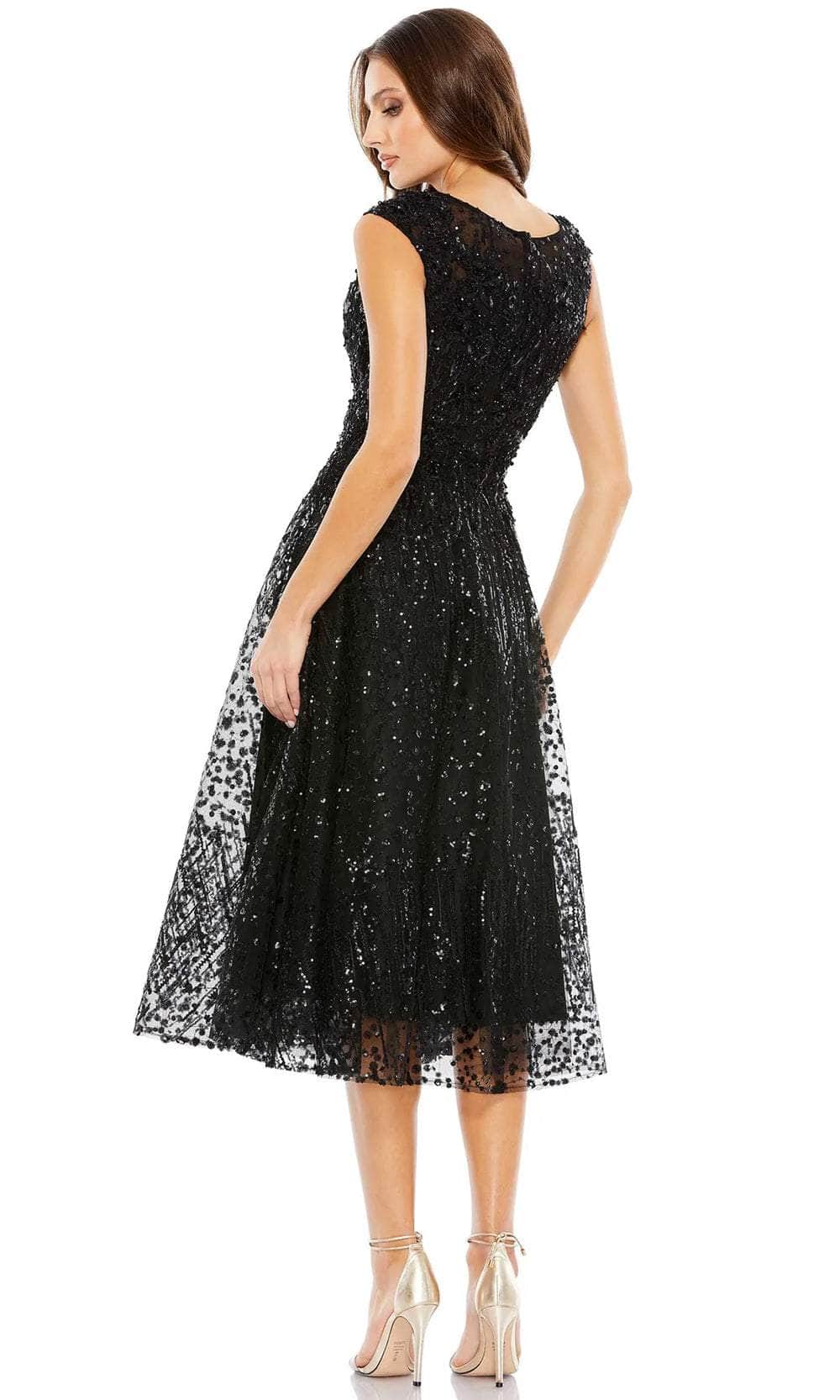 Mac Duggal 20398 - Cap Sleeve Sequined A-Line Dress Special Occasion Dress