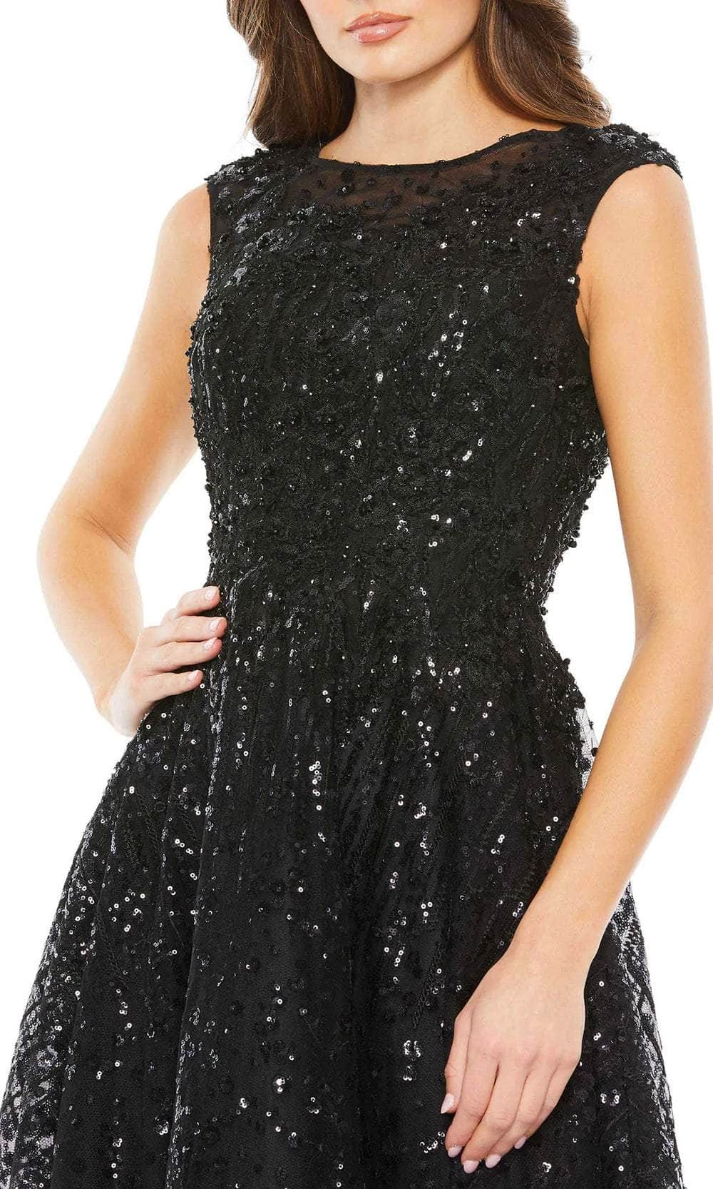 Mac Duggal 20398 - Cap Sleeve Sequined A-Line Dress Special Occasion Dress