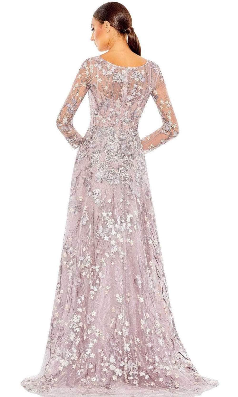 Mac Duggal 20402 - Long Sleeve Wrapped Bodice A-Line Dress Special Occasion Dress