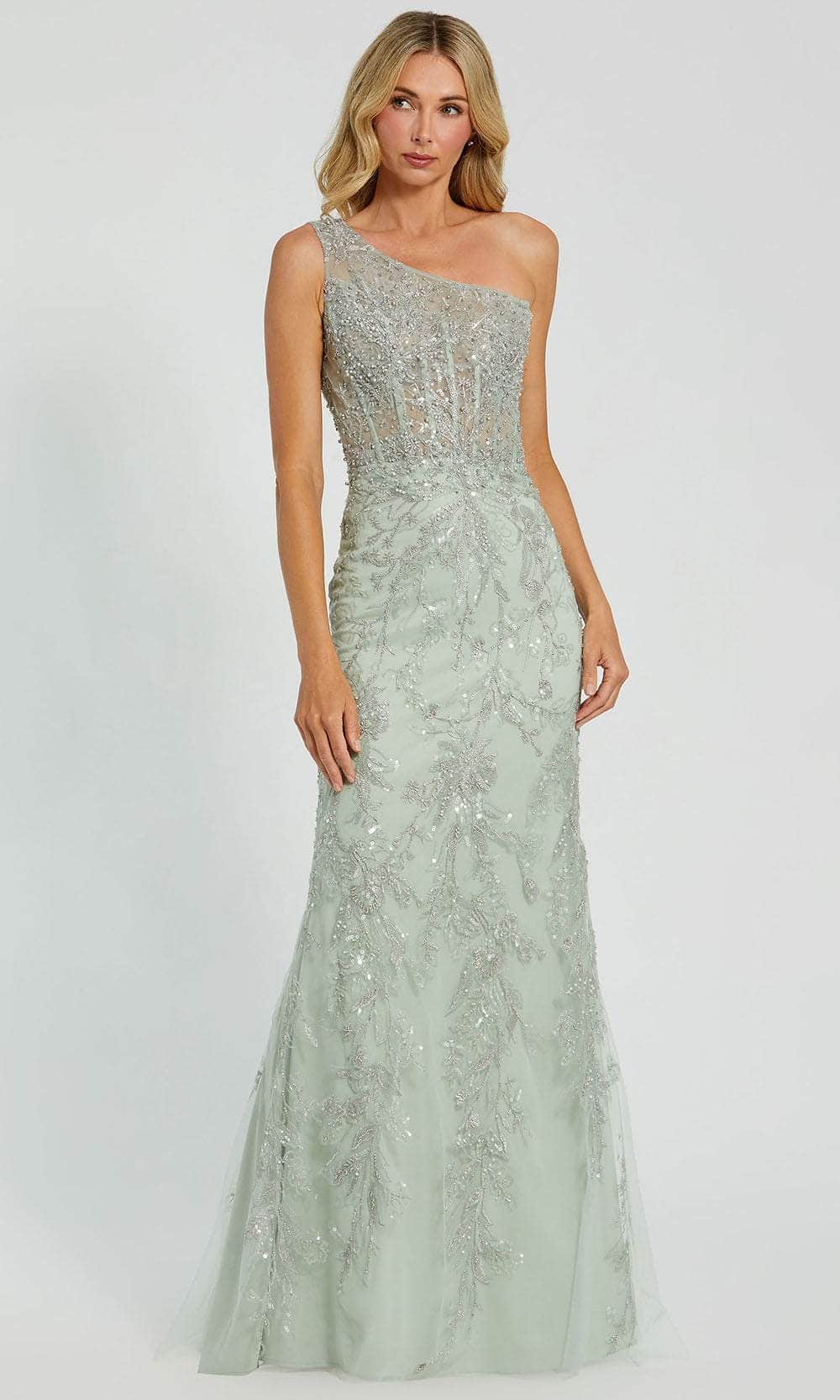 Mac Duggal 20543 - Beaded Long Evening Dress Evening Dresses