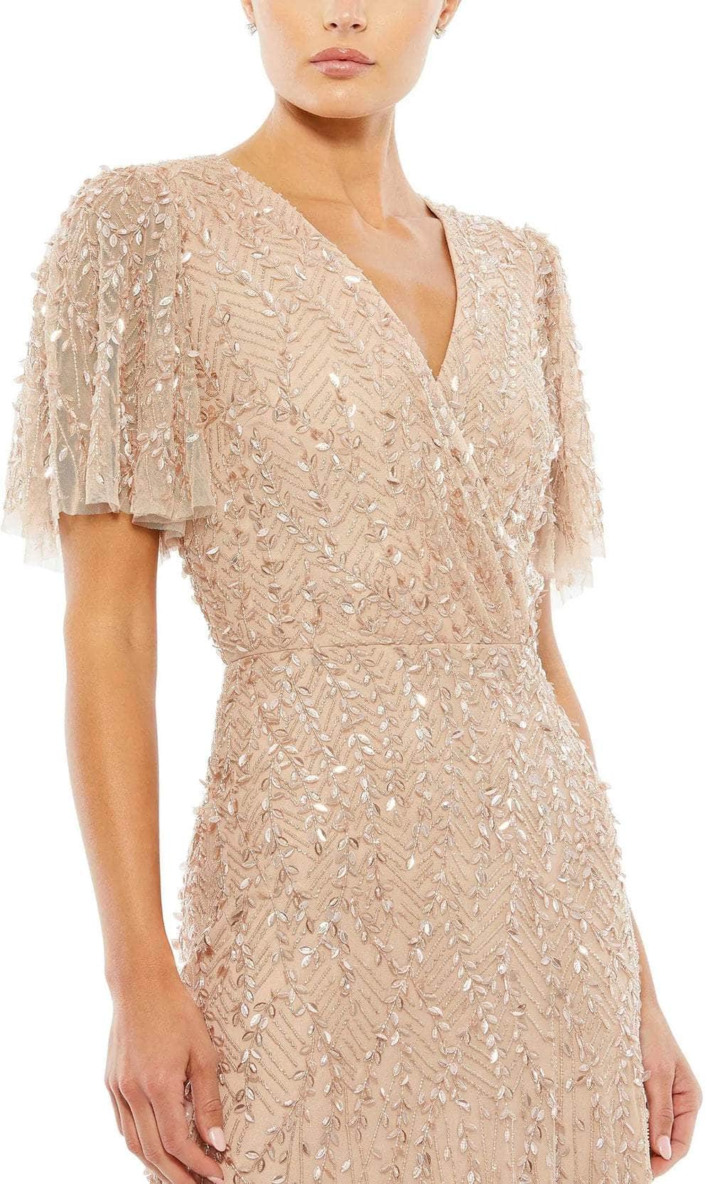 Mac Duggal 35109 - V-Neck Sequined Formal Gown Mother of the Bride Dresses