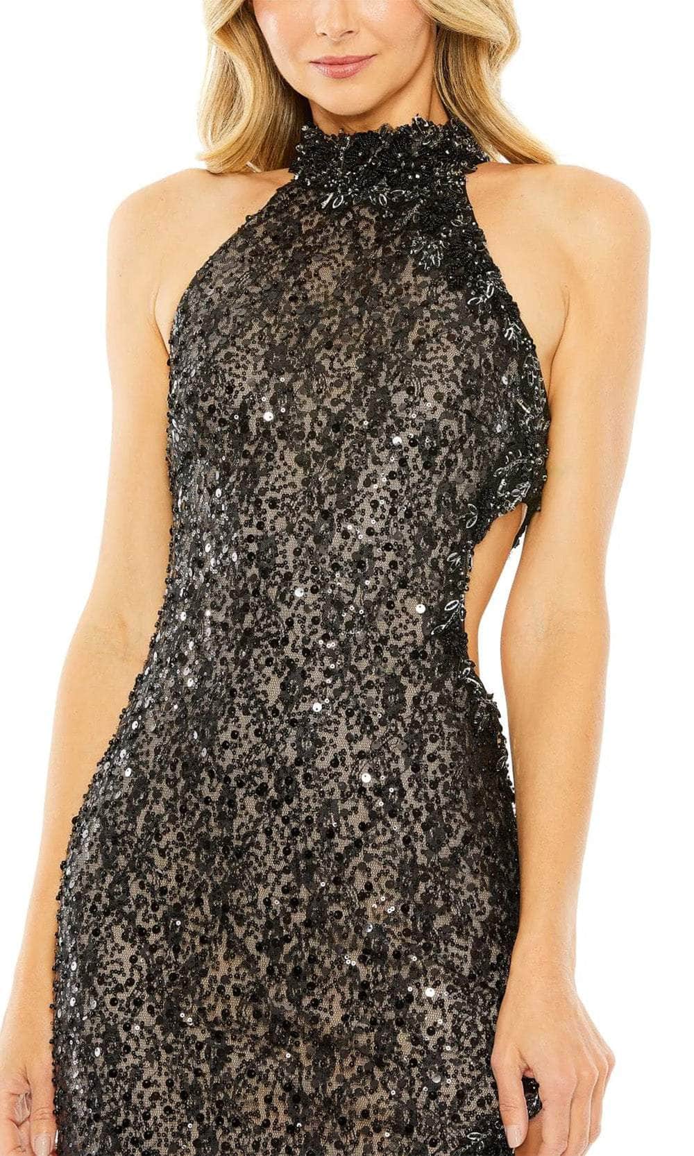 Mac Duggal 49679 - Beaded Halter Evening Gown Evening Dresses Dresses