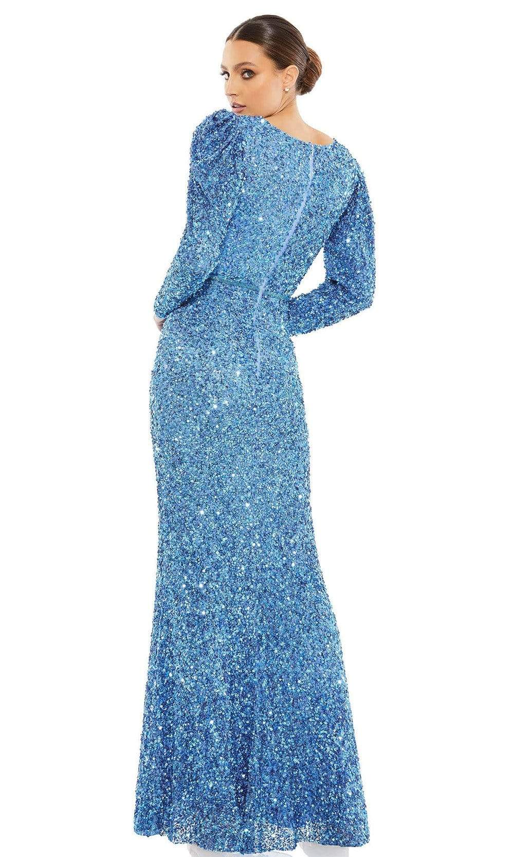 Mac Duggal - 5510 Sequined Long Sleeve Gown Special Occasion Dress