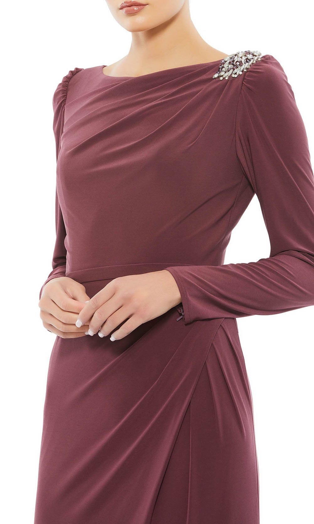 Mac Duggal 55695 - Bateau Evening Dress | Couture Candy Special Occasion Dress