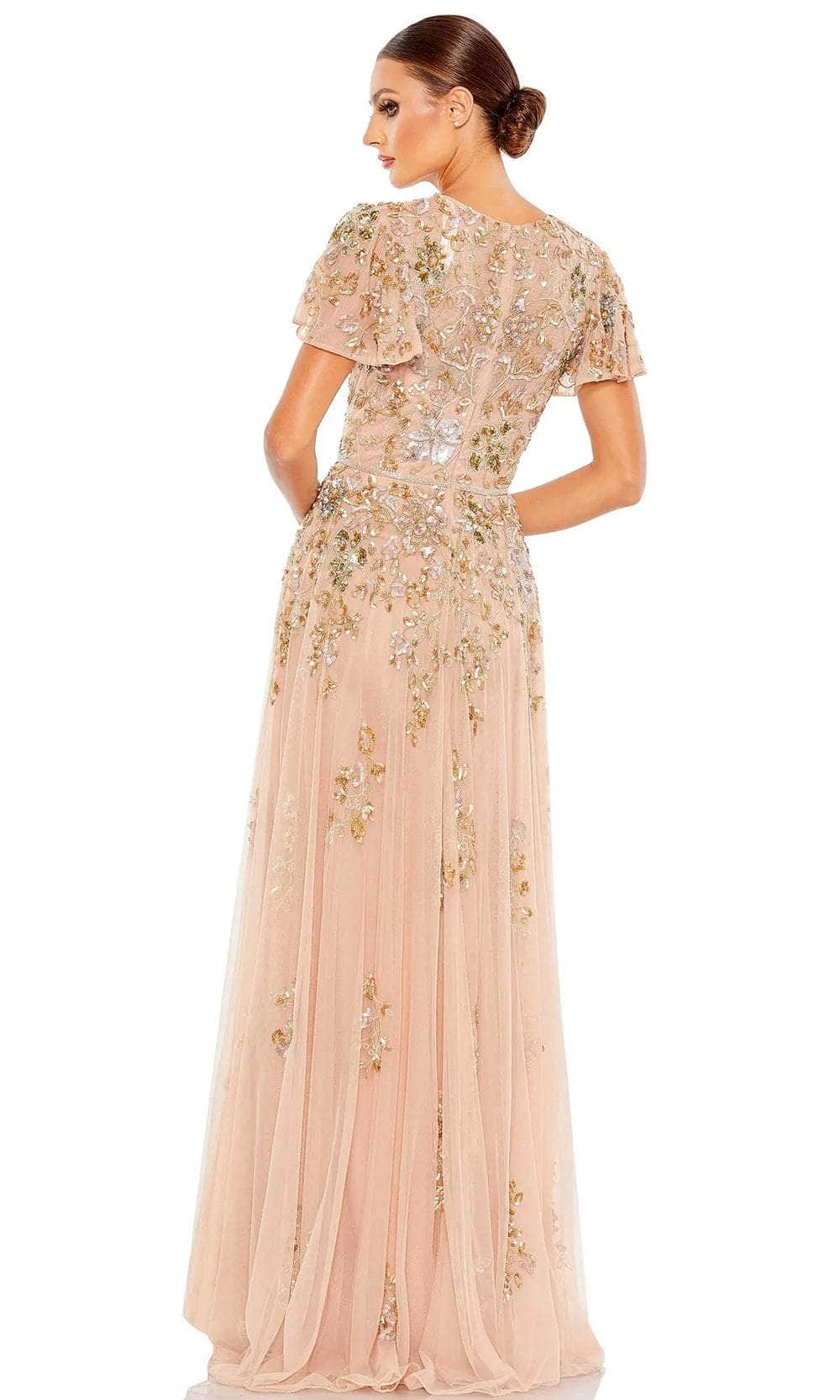 Mac Duggal 5717 - Jewel Neck Sequin Lace Prom Gown Prom Dresses
