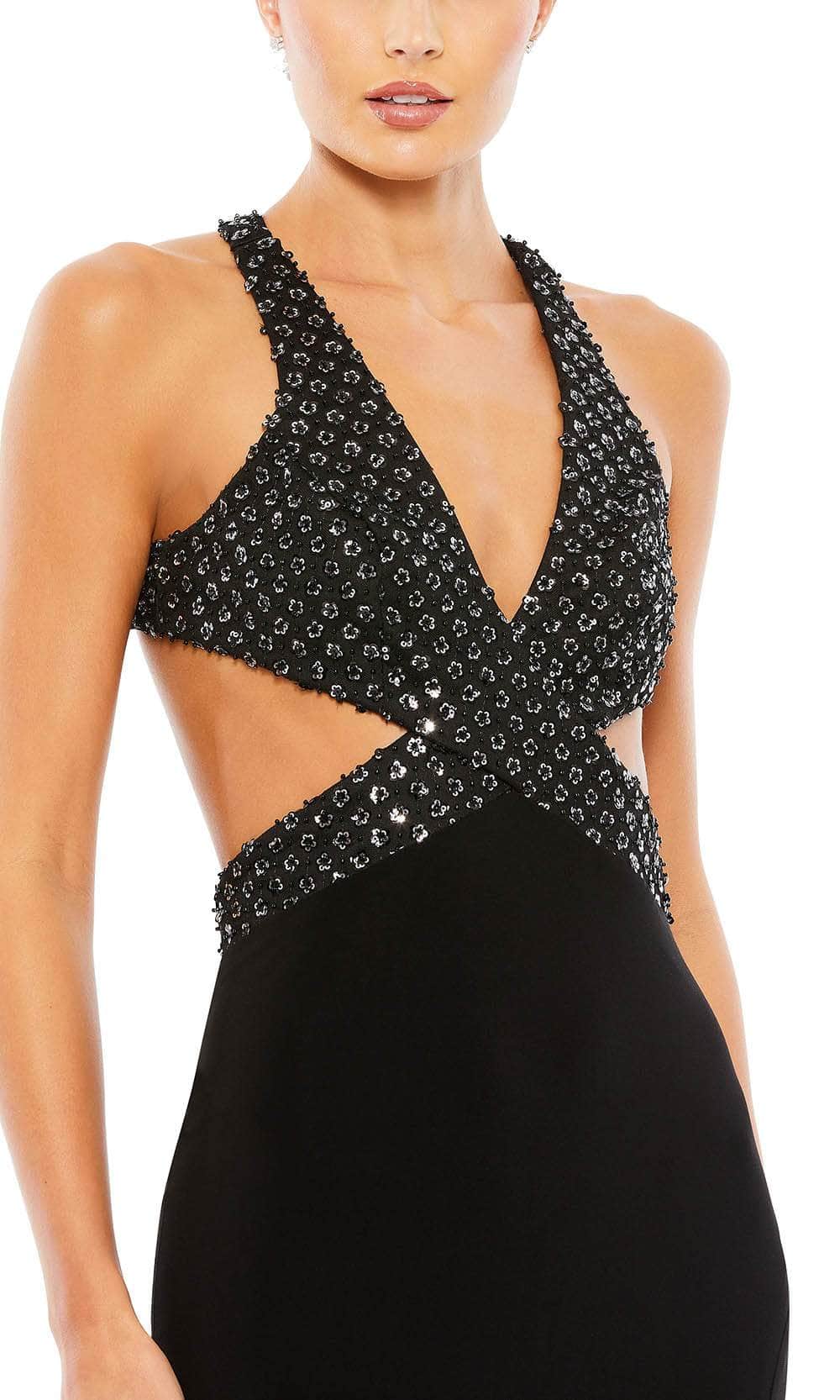 Mac Duggal 68166 - Sequined Plunging Neck Evening Dress Special Occasion Dress