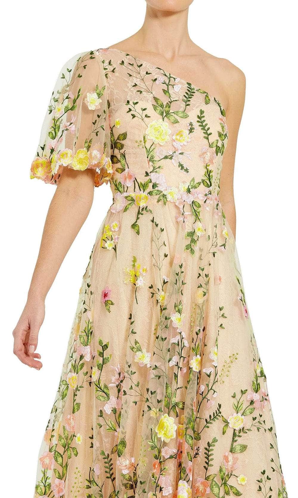 Mac Duggal 68607 - Flutter Sleeve Embroidered Dress Cocktail Dresses
