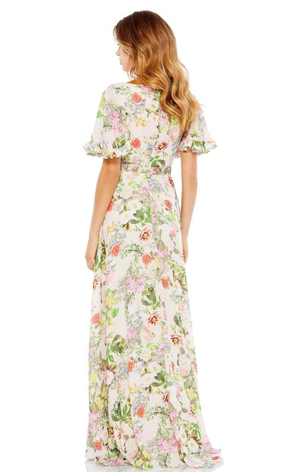 Mac Duggal - 9079 Multi Color Floral Printed Dress Prom Dresses